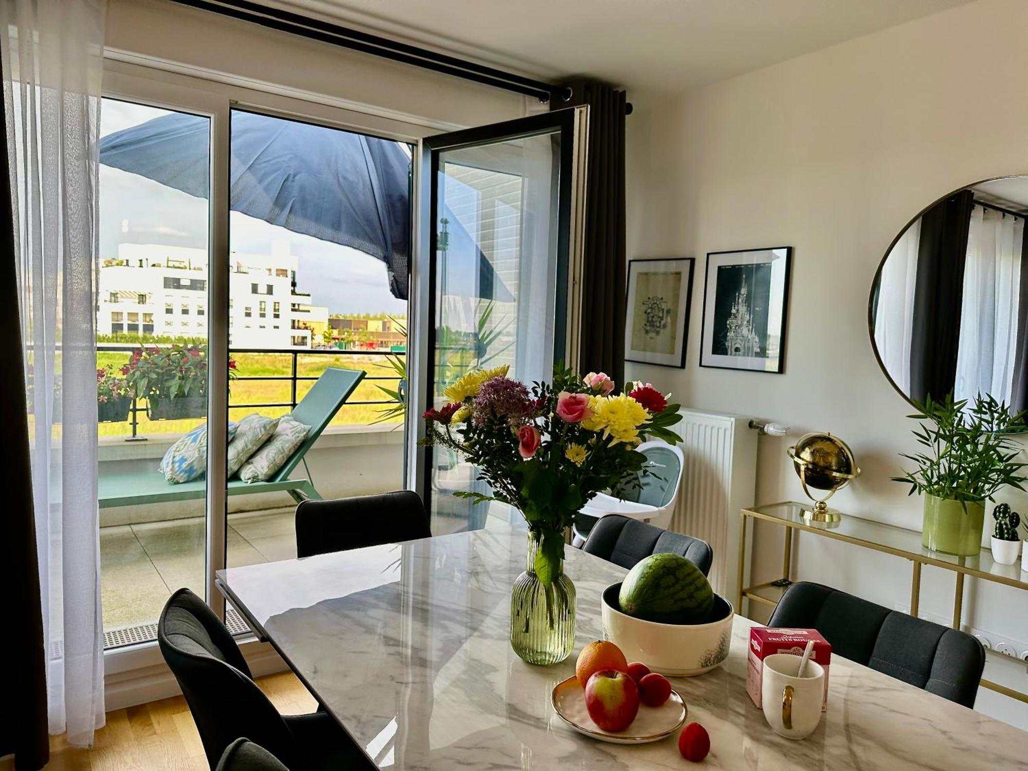 Appt 6 Personnes - Vue Sur Le Parc Disneyland-Paris - Parking Prive 쉐시 외부 사진
